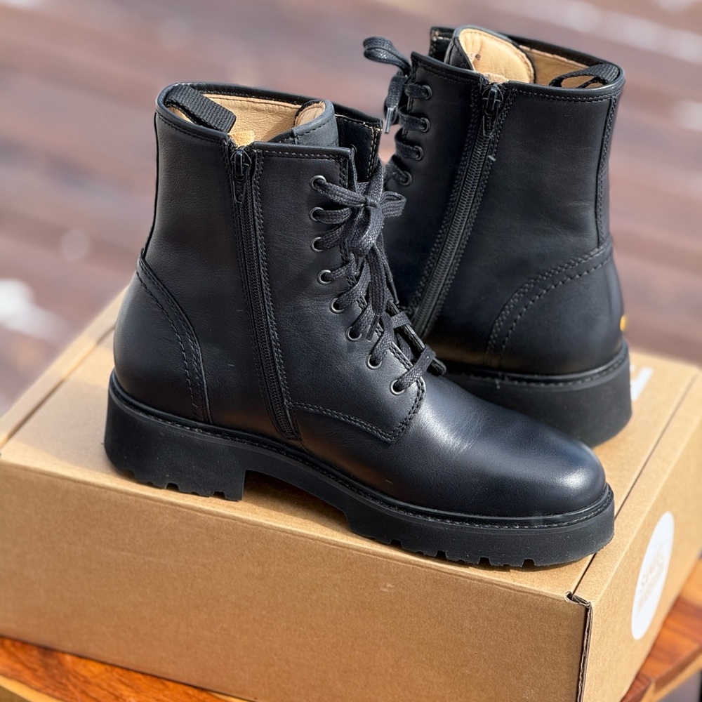 Samuel Hubbard Black Leather Moto Boots - Picture 11 of 11
